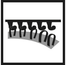 Darstellung einer Dichtung für Fenster und Türen