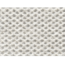 Detailaufnahme eines textilen Gewebes mit rautenförmigen Öffnungen