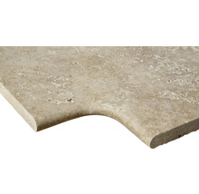 Travertin Fensterbank mit abgerundeten Kanten