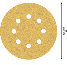 Schleifscheibe, Durchmesser 125 mm, mit acht Löchern