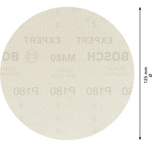 Schleifscheibe mit einem Durchmesser von 125 mm und einer Körnung von P180