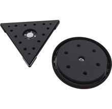 Dreieckiger und runder Schleifteller für Schleifmaschinen