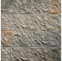 Nahaufnahme von Wandfliesen mit Steinoptik