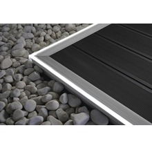 Terrassenelement mit LED Beleuchtung und Steinen