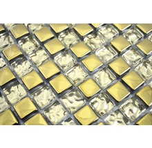 Nahaufnahme von quadratischen Mosaikfliesen