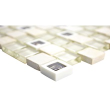 Mosaikfliese aus Glas und Stein