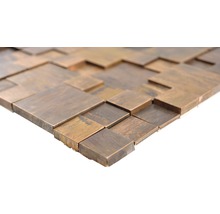 Mosaikfliese aus Holz, quadratisch