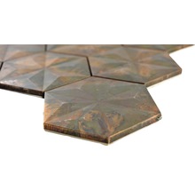 Sechseckige Wandfliesen mit dreidimensionalem Muster