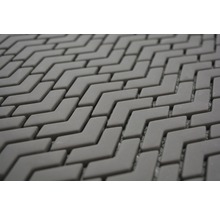 Detailansicht eines Mosaikfliesenmusters mit Pfeilform