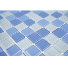 Mosaikfliese aus Glas mit quadratischen Elementen