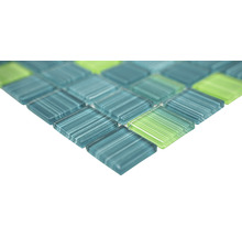 Mosaikfliese aus Glas mit quadratischen Formen