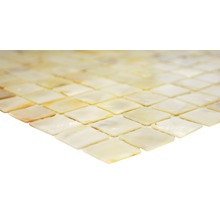 Quadratische Mosaikfliese aus Perlmutt