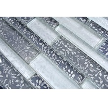 Mosaikfliesen aus Glas mit Pflanzenmuster