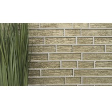 Wandfliesen aus Glas im Backstein Design