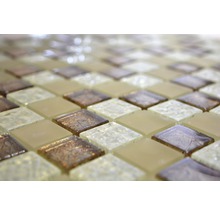 Nahaufnahme eines Mosaiks aus Glas