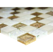 Mosaikfliesen aus Glas und Stein