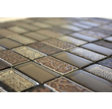 Mosaikfliesen aus Glas und Stein, rechteckig