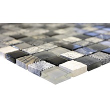 Mosaikfliese aus Glas und Stein