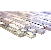 Mosaikfliese aus Glas und Stein