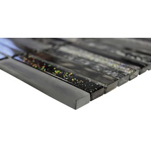 Mosaikfliese mit Glas und Glitzerpartikeln