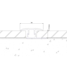 Zeichnung eines Übergangsprofils mit Maßangaben