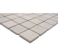 Mosaikfliesen aus Naturstein im Diamantmuster