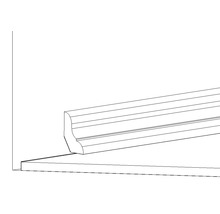 Illustration einer Fußleiste an einer Wand