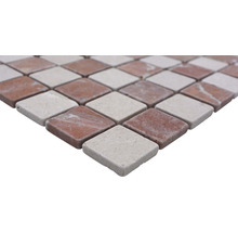 Mosaikfliesen aus Naturstein im Format 30 mal 30 Zentimeter