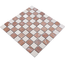 Mosaikfliese aus Marmor mit quadratischem Muster