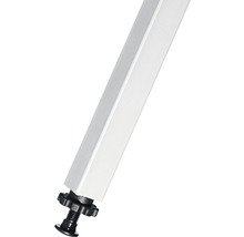 Quadratisches Tischbein mit Verstellfuß