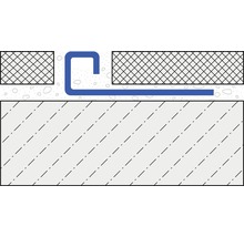 Schnittdarstellung eines Fliesenprofils