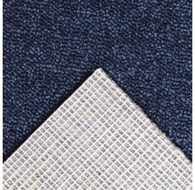 Blauer Teppich mit Textilrücken