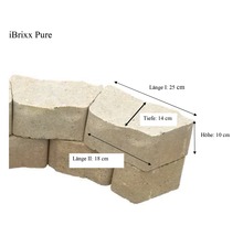 iBrixx Pure Pflastersteine mit Maßangaben