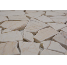 Marmor Mosaikfliesen auf einem Netz