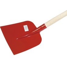 Spaten mit Holzstiel und Stahlblatt