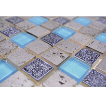 Mosaikfliesen aus Glas und Stein für Wand und Boden