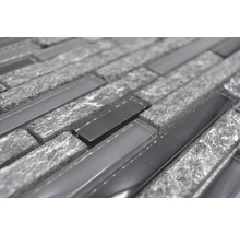 Mosaikfliese aus Stein und Glas