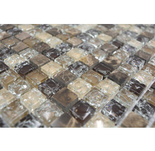 Mosaikfliese aus Glas und Stein