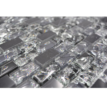 Mosaikfliese aus Glas und Stein