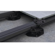 Terrassenplatten auf Stelzlager mit Unterkonstruktion