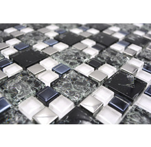 Mosaikfliesen mit Glas- und Steinoptik
