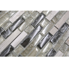 Mosaikfliese aus Glas und Stein