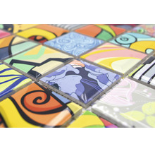 Mosaikfliesen mit verschiedenen Mustern