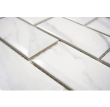 Rechteckige Mosaikfliesen aus Marmor