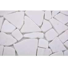 Weisse Naturstein Mosaikfliese