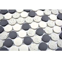 Keramikmosaikfliesen in runder Form mit Punktmuster