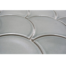 Fächerförmige Fliesen Nahansicht