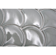 Keramikmosaikfliese im Fächerdesign