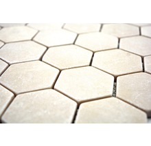 Sechseckige Mosaikfliesen aus Naturstein