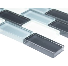 Mosaikfliese aus Glas, rechteckig